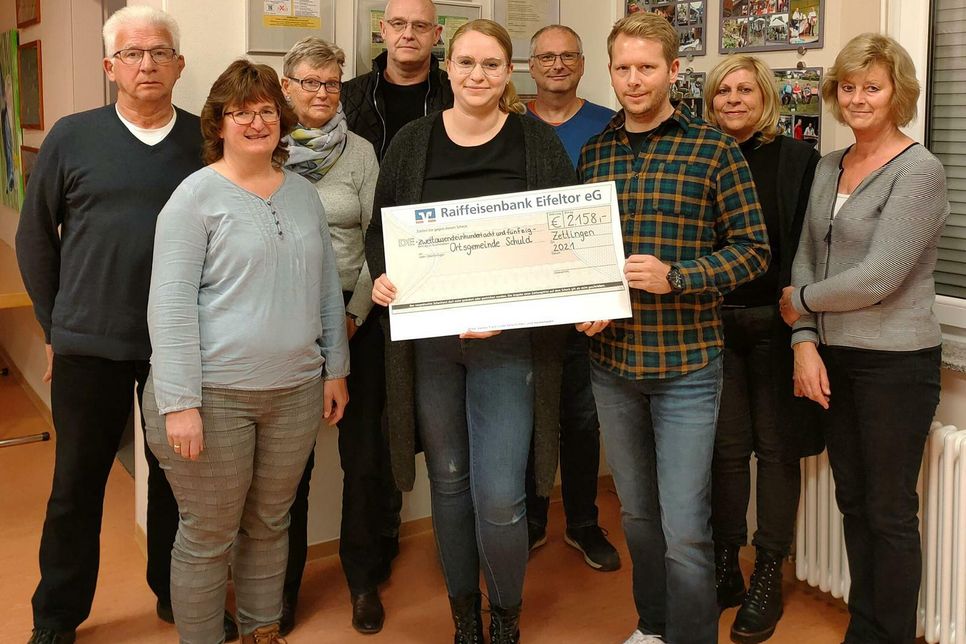 "Zedding hilft Ahr": Im Rahmen eines Cafés konnten bereits 2.158 Euro für Hilfe in der Ortsgemeinde Schuld gesammelt werden.