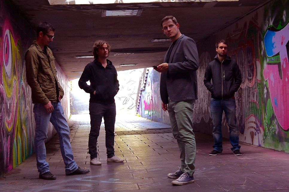 Dennis, Micha, Björn und Andy (v.l.) von den Cold Cold Hearts gehen mit ihrem neuen Album »Heartware« auf Tour. Foto: Band