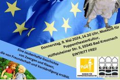 Stadt Bad Kreuznach feiert am 9. Mai einen "Europatag Junior" - für Kinder (ab 5) und Eltern im Museum.