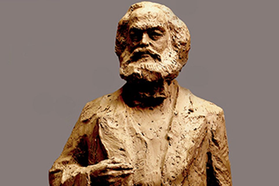 Entwurf der Karl Marx-Statue von Wu Weishan als Tonabguss. Foto: FF