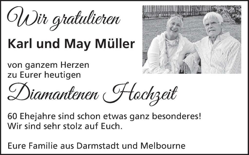 Müller Diamant Hochzeit