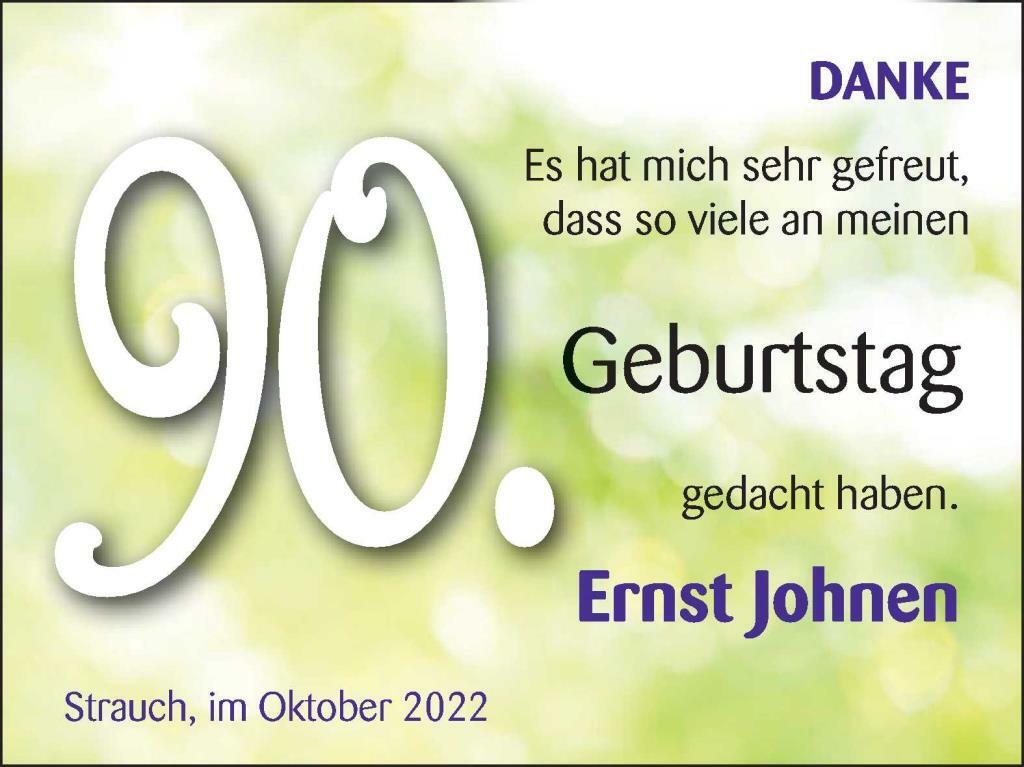 DS 90. Geb. Ernst Johnen