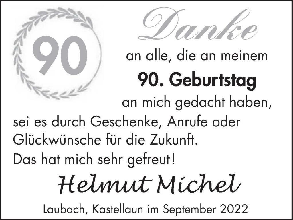 Helmut Michel 90. Geburtstag