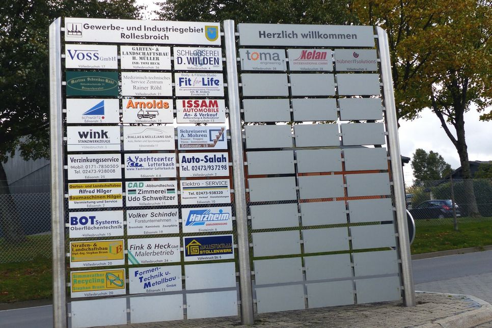 Mit der Investition der Familie Weiss wird im Rollesbroicher Gewerbegebiet die letzte große Baulücke geschlossen. Foto: T. Förster