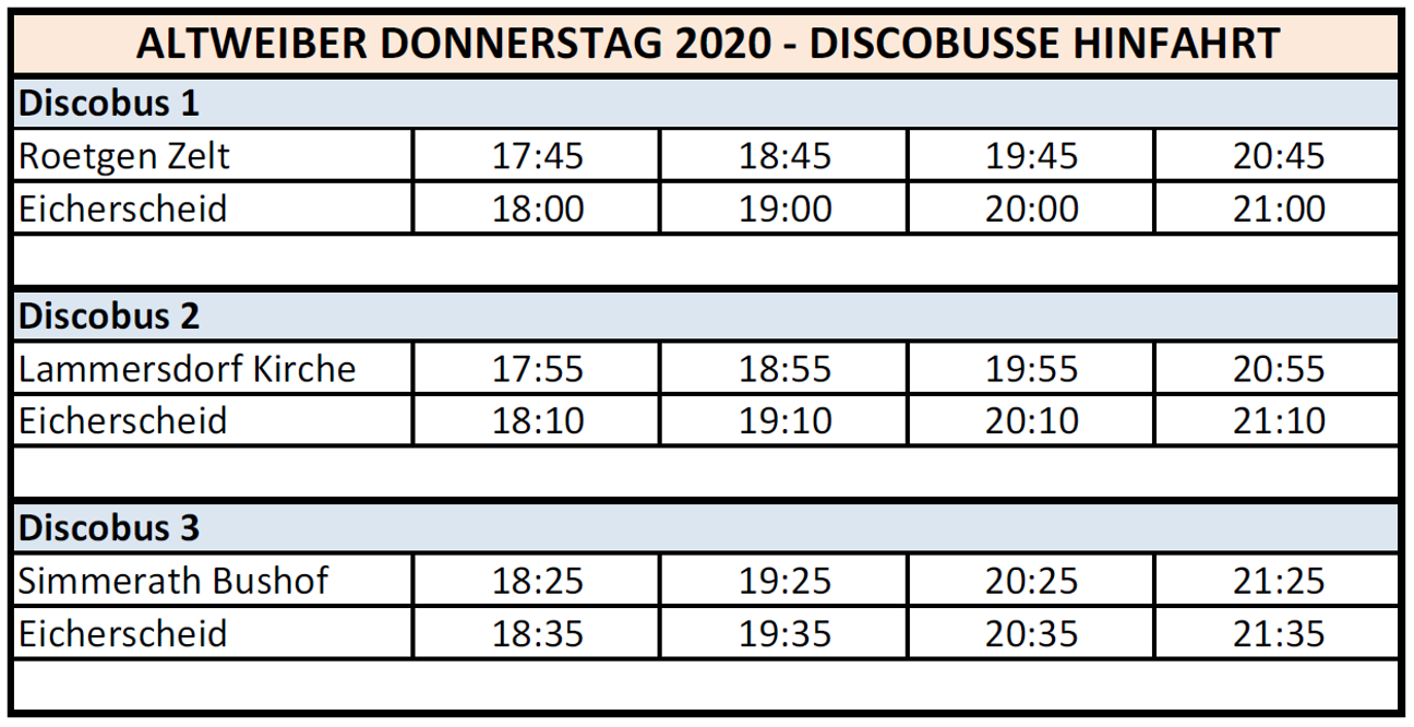 Zwischen 17.45 und 21.30 Uhr werden Busse zur Tenne eingesetzt.