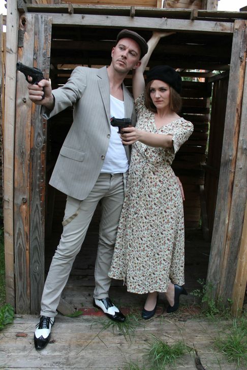 Die Gesetzesbrecher Bonnie Parker und Clyde Barrow sind wohl jedem bekannt. Die Tufa bringt ihre Geschichte nun als Musical auf die Bühne. Foto: Tufa