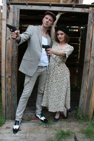 Die Gesetzesbrecher Bonnie Parker und Clyde Barrow sind wohl jedem bekannt. Die Tufa bringt ihre Geschichte nun als Musical auf die Bühne. Foto: Tufa