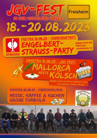 Der JGV Freisheim bietet wieder an drei Tagen Abwechslung pur in der Vischeltalhalle