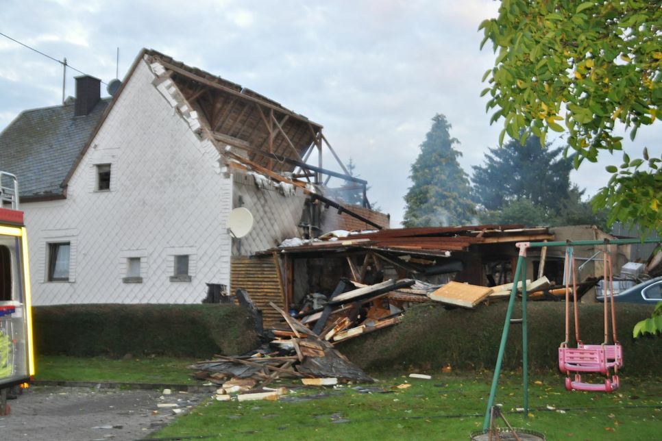 Das Haus ist schwer beschädigt worden. Foto: SIKO
