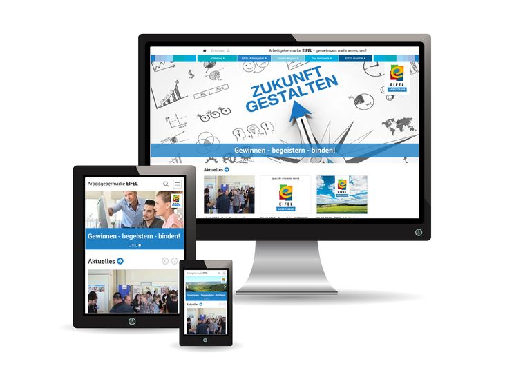 Die neue Website der EIFEL Arbeitgeber. Foto: RME