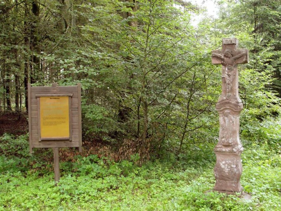 Das Davitskreuz - ein markanter Punkt.