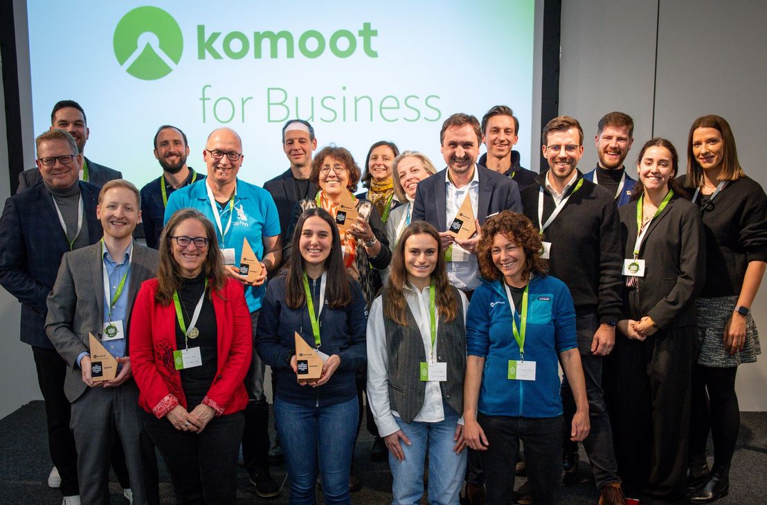 Gruppenbild mit den Preisträgern aus ganz Europa beim der CMT in Stuttgart.