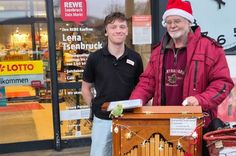 Bernd Fewinger am Rewe-Markt in Bad Sobernheim.