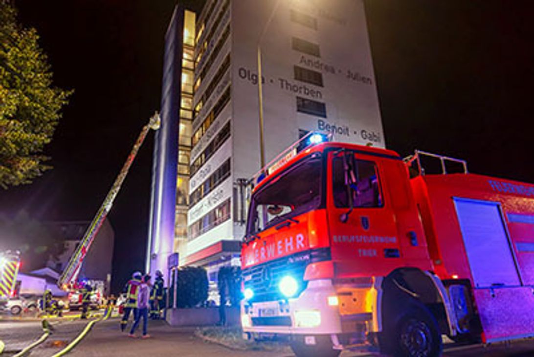 Bei einem Wohnungsbrand in der Herzogenbuscher Straße sind mehrere Personen verletzt worden. Foto: Presseamt Trier