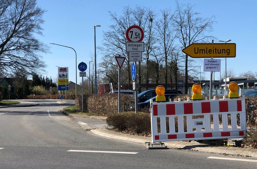 Eine Umleitung muss man fahren, wenn man von Imgenbroich nach Mützenich will oder umgekehrt...