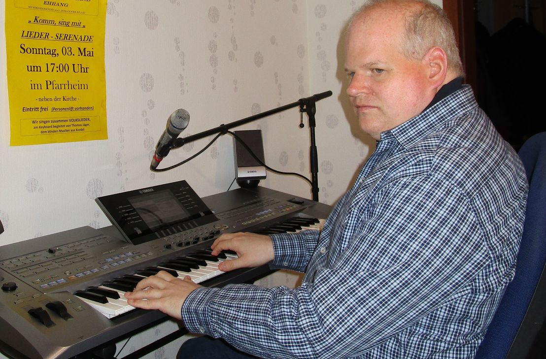 Der blinde Musiker: Thomas Jäger aus Kordel