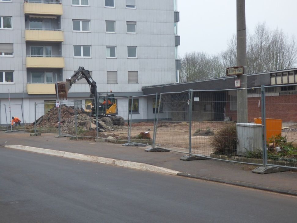 Die Bauarbeiten am Brunoplatz haben begonnen. Foto: FF