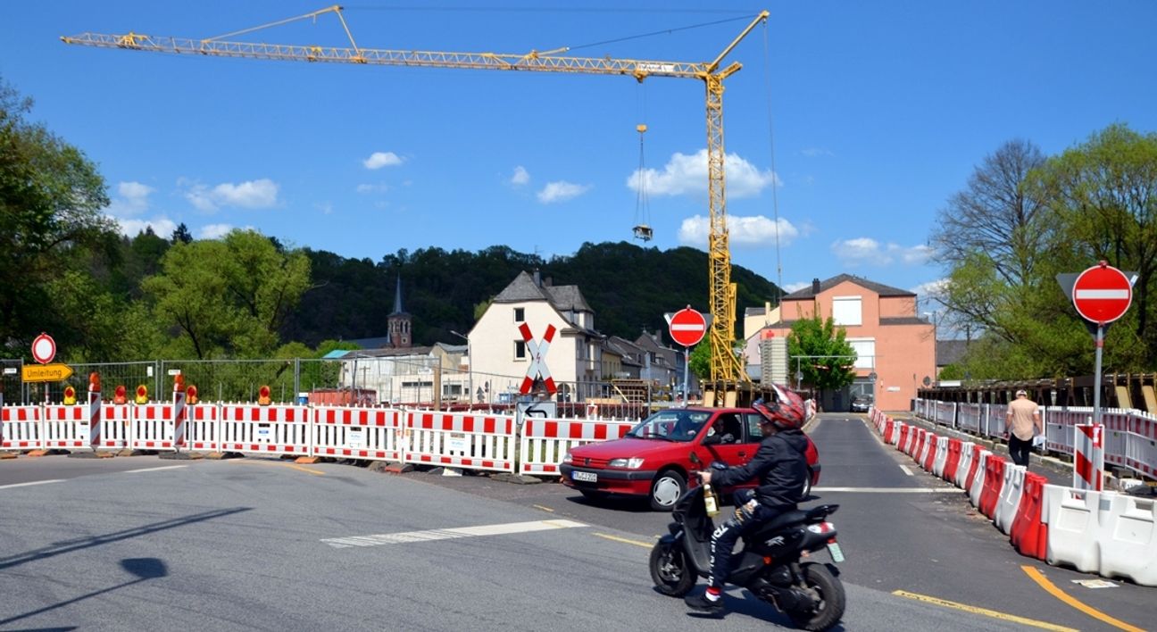 Am Samstag kann man in Ehrang an einem Rundgang zum Thema Straßenbau, insbesondere zur Verlegung Mühlgraben und Brückenneubau, teilnehmen. Foto: Finkenberg