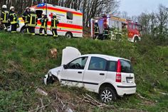 Glück im Unglück hatten die Insassen dieses Fahrzeugs.