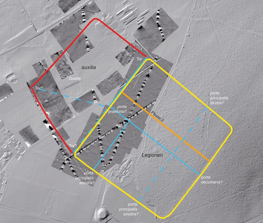 Plan des Militärlagers bei Hermeskeil.