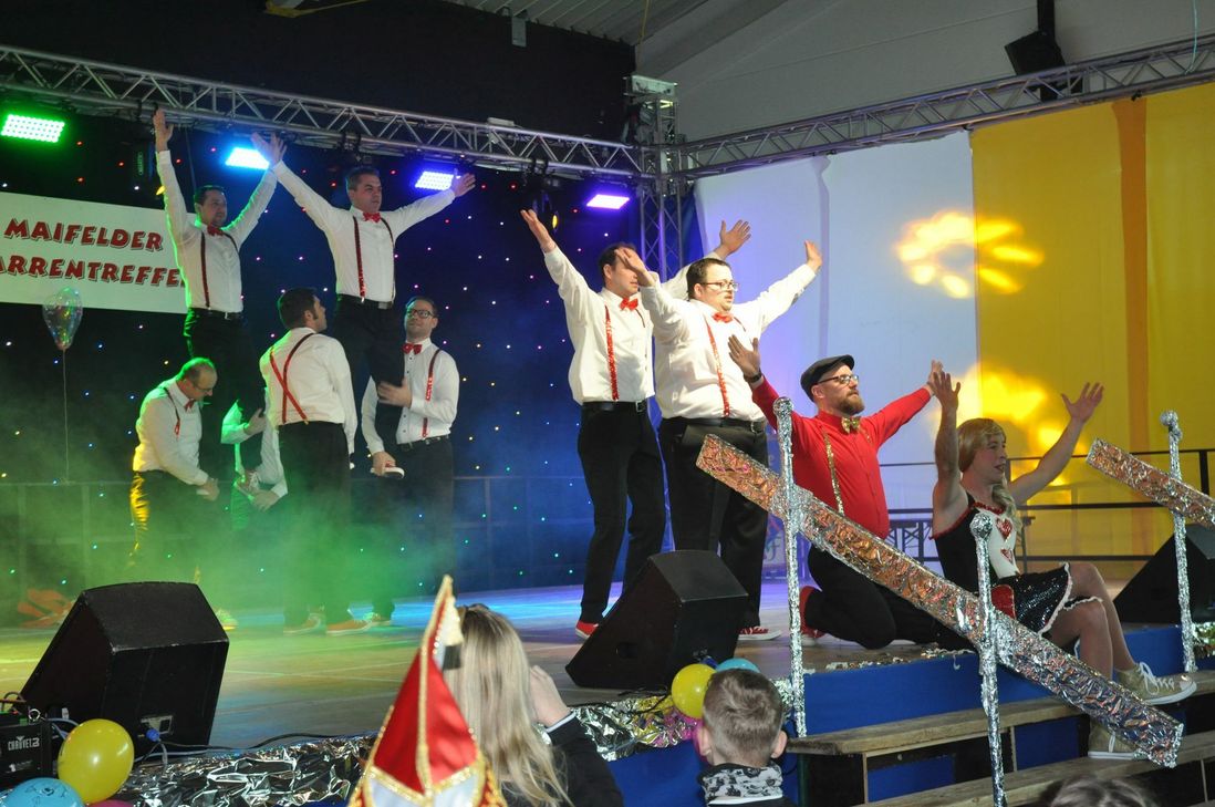 Das Männerballet der KG Welling sorgte für Beifallsstürme.