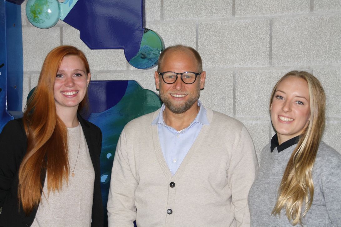 Das Forschungsteam unter der Leitung von Andreas Hesse: Sabrina Teske (links) und Marie-Christine Mai.