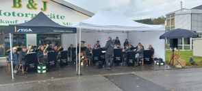 Der Musikverein Hecken unterhielt die Besucherinnen und Besucher.