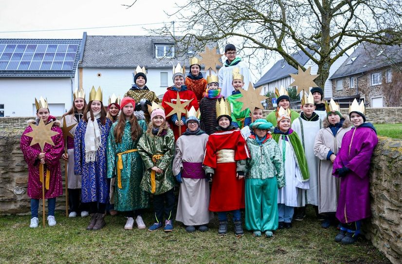 Einige der Sternsinger.