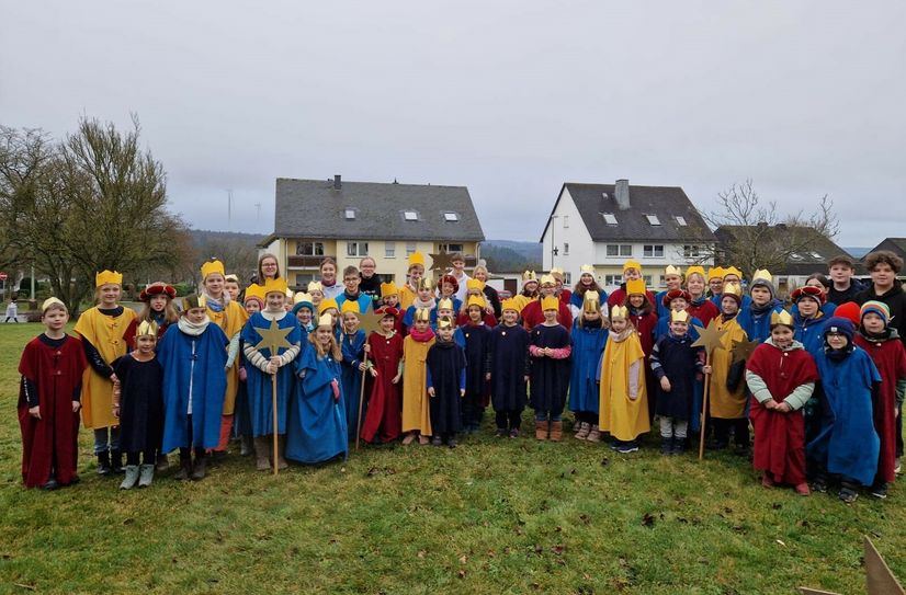 Einige der Sternsinger.