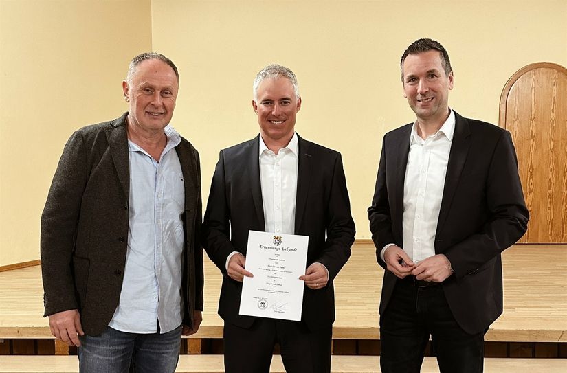 (v.l.): Karl Klein, Dennis Junk, Manuel Follmann.