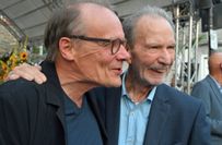 Regisseur und Schirmherr der Filmfestspiele Edgar Reitz (rechts) mit "Leibniz"-Hauptdarsteller Edgar Selge.