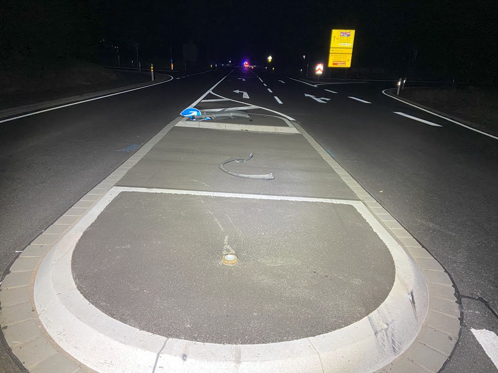Verkehrsunfallstelle