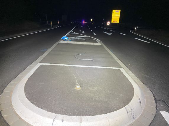 Verkehrsunfallstelle
