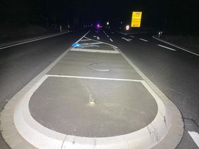 Verkehrsunfallstelle