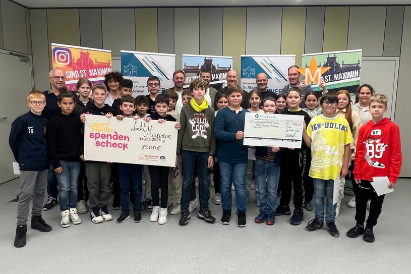 Die Schulgemeinschaft der St. Maximin-Schule sammelte 15.000 Euro bei einem Benefizlauf für den guten Zweck