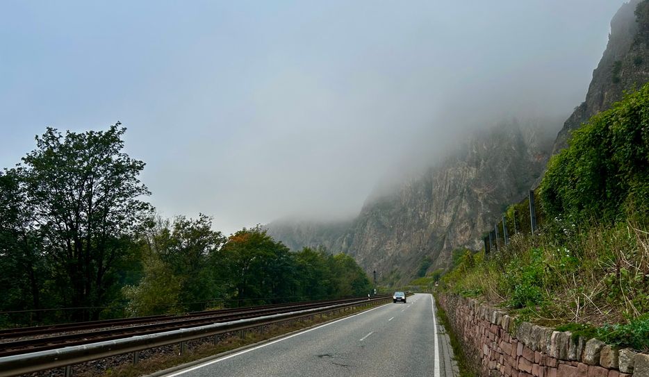 Nebelstimmung in der Rhein-Nahe-Region
