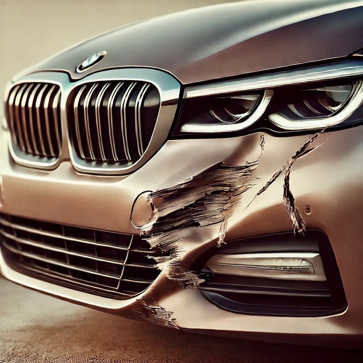 Die Polizei geht davon aus, dass der flüchtige BMW sichtbare Schäden an der Front aufweist.