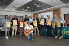 Vertreter des Orga-Teams und der Stadt Mechernich sowie Musiker Dieter Kirchenbauer (vorne) stellten das Festprogramm für den 13. und 14. August vor.