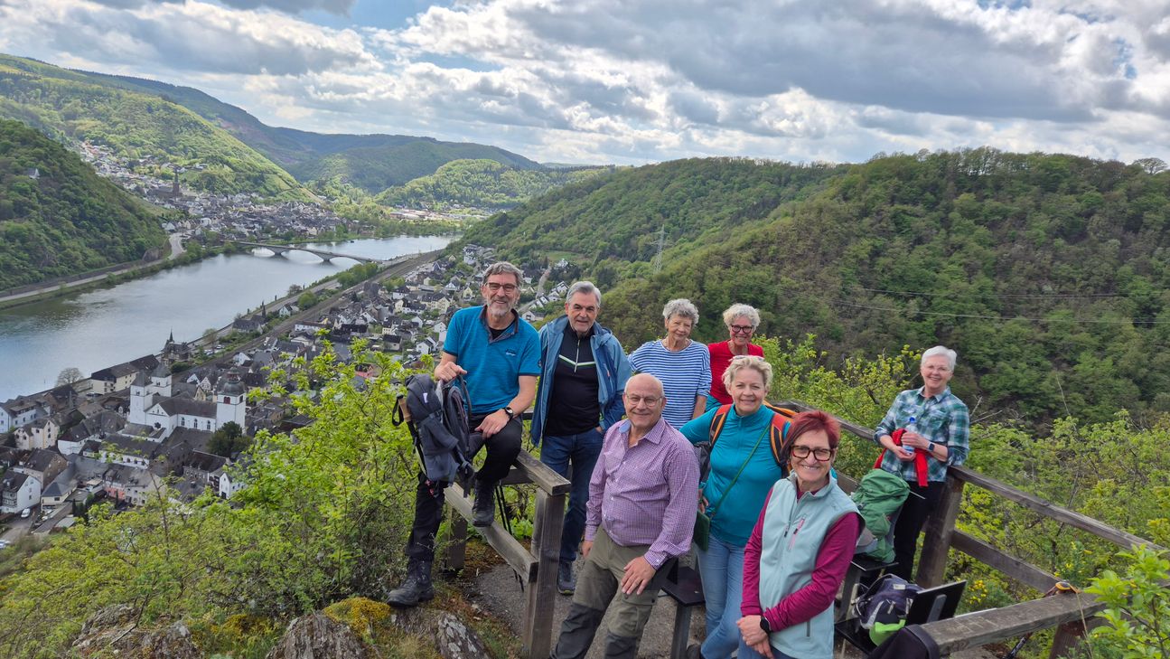 Ein Gruppenfoto auf den Moselhöhen.