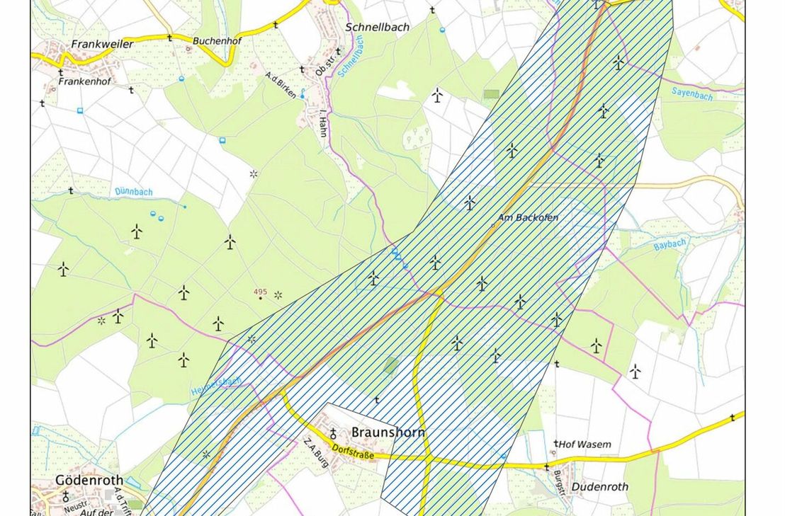 Der Geltungsbereich der Allgemeinverfügung.