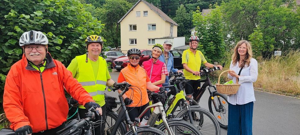 Corinne Rasky schickte die Teilnehmer der neuen E-Bike-Gruppe im Netzwerk an Urft und Olef mit leckerem Proviant auf ihre erste Tour.