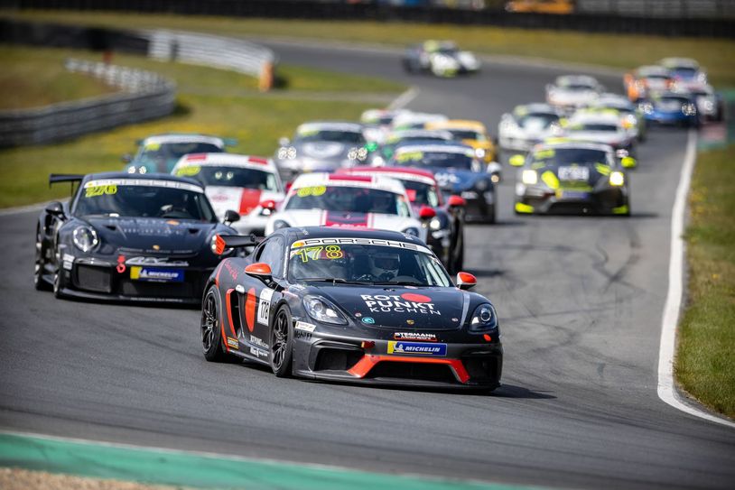 Lorenz Stegmann in seiner Lieblingsrolle: als Führender im Rennen.