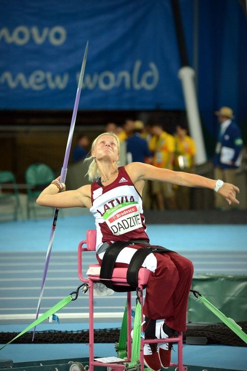 Diana Dadzite bei den Paralympics in Rio. Foto: FF