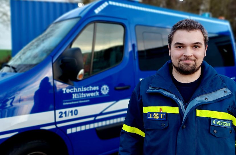 Wer sich ehrenamtlich beim THW engagiert, tut Gutes, kann im Team etwas bewegen sowie neue Stärken und Fähigkeiten entwickeln, sagt Max Westermayer.