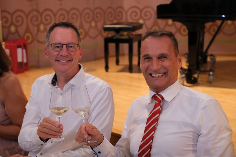 Bürgermeister Joachim Rodenkirch mit Innenminister Michael Ebling.