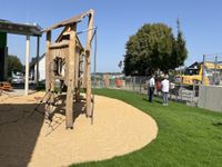 Der benachbarte Parkplatz, der auch vom nahen Bürgerhaus mit genutzte werden kann, wird noch fertiggestellt.