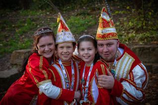 Prinzenpaar Jan I. und Sandra I., Kinderprinzenpaar: Linus I. und Nele I.