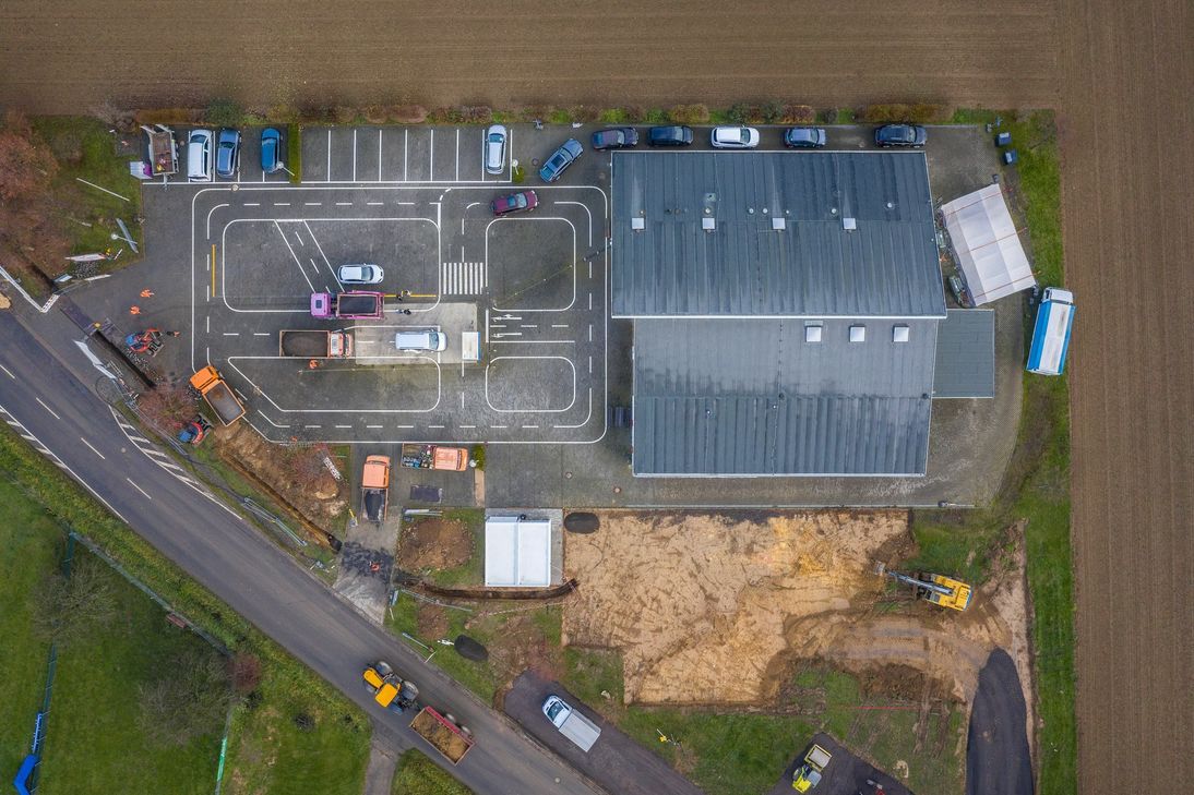 Das Corona-Impfzentrum wird in der Mehrzweckhalle in Gelsdorf eingerichtet. Foto: Kreisverwaltung_Risse