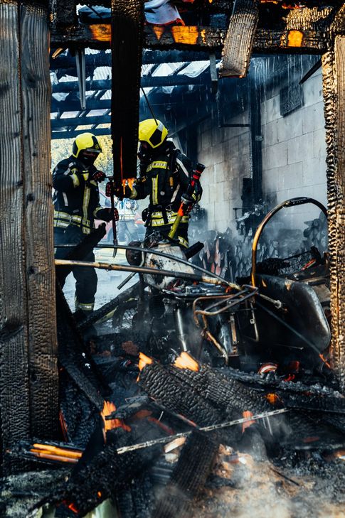 Der Einsatz für die Feuerwehr in Wahlenau war nach 90 Minuten beendet. (Foto: Dennis Irmiter)