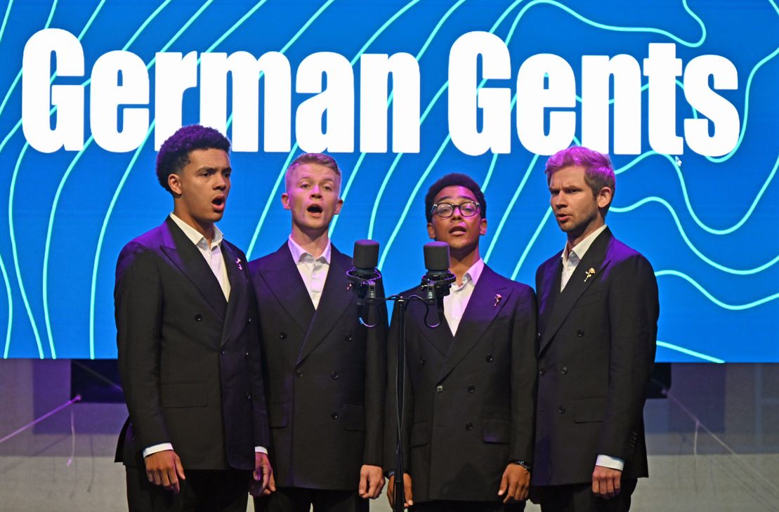 Die Vokalgruppe German Gents begeisterten das Publikum am Abschlussabend mit erstklassigem A-capella-Gesang, ausgefeilten Arrangements, absolut sauberer Intonation und jede Menge Humor bei den Anmoderationen der einzelnen Liedbeiträge.